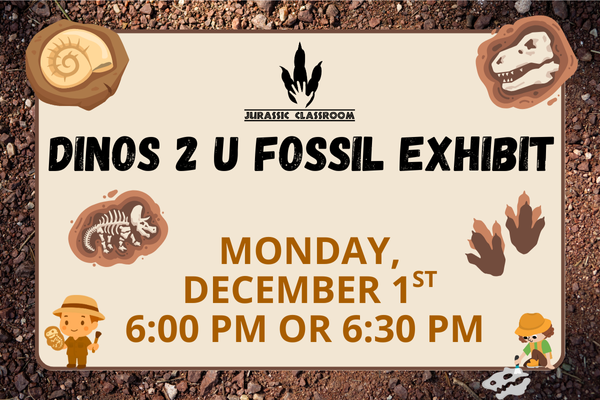 dinos 2 u fossil exhibit