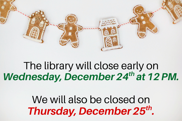 closing @ 12 PM on 12/24 & closed 12/25