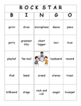 Rock Star Bingo