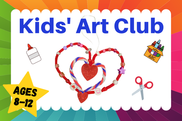 art club, heart shaped ornaments