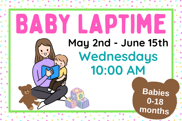 baby laptime, wednesdays at 10 AM